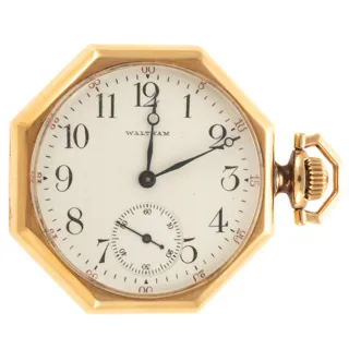 Waltham Watch Company 14k yellow gold White