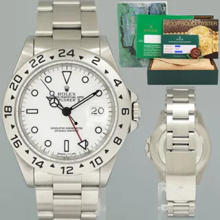 Rolex Explorer II 16570 40mm Stainless steel White