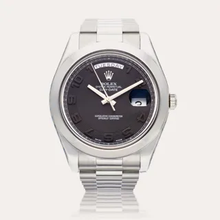 Rolex Day-Date II 218206 Platinum Black