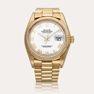 Rolex Datejust 36 16018 36mm Yellow gold White