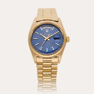 Rolex Day-Date 36 1803 36mm Yellow gold Blue