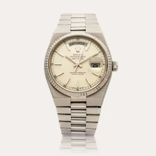 Rolex Day-Date 19019 White gold Silver