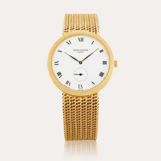 Patek Philippe Calatrava 3919/3 33.5mm 18k yellow gold White