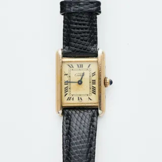 Cartier Tank Silver and Gold-plated Golden