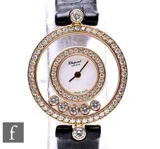 Chopard Happy Diamonds 4097 18k yellow gold White