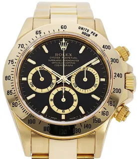 Rolex Daytona 16528 Yellow gold Black