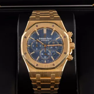 Audemars Piguet Royal Oak 26320BA.OO.1220BA.02 Yellow gold Blue