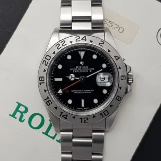 Rolex Explorer II 16570 40mm Stainless steel Black