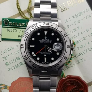 Rolex Explorer II 16570 40mm Stainless steel Black