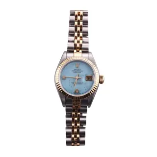 Rolex Lady-Datejust 79173 Stainless steel and 18k yellow gold Turquoise