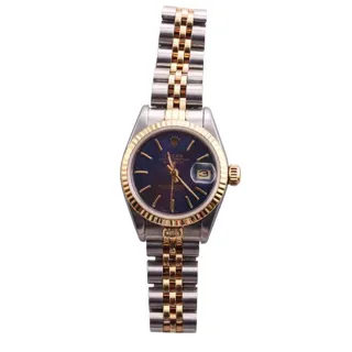 Rolex Lady-Datejust 69173 Stainless steel and 18k yellow gold Blue