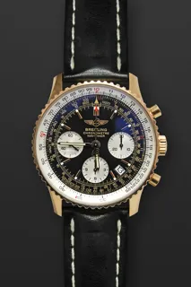 Breitling Navitimer R23322 42mm 18k yellow gold Black