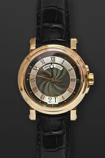 Breguet Marine 5817 39mm 18k rose gold Black and Silver