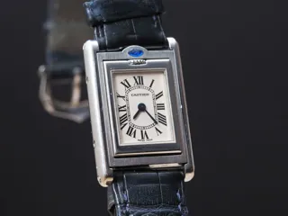 Cartier Tank Basculante 2386 Stainless steel White