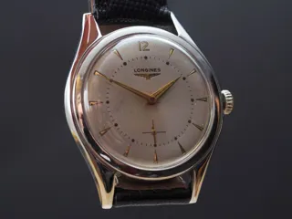 Longines 36mm Stainless steel White