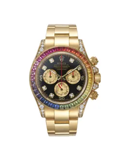 Rolex Daytona 116598RBOW Yellow gold Black