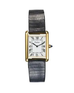 Cartier 23mm Gold-plated White