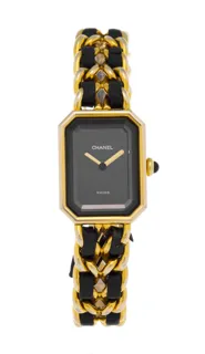 Chanel Première 20mm Gold-plated Black