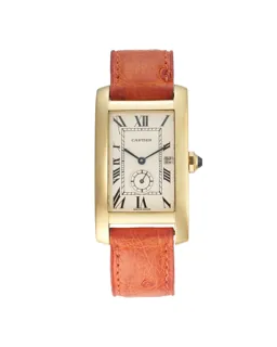 Cartier Tank Américaine 811905 24mm 18k Gold Silver