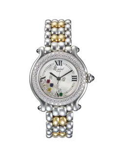 Chopard Happy Sport 27/8236 32mm Stainless steel and gold White