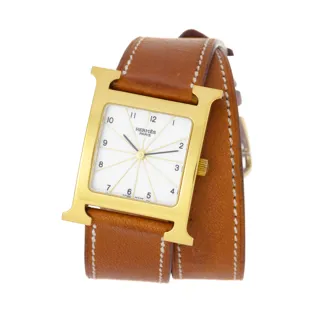 Hermès H HH1.501 Gold-plated White