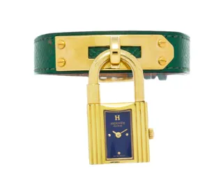 Hermès Kelly KE1.201 Gold-plated Blue