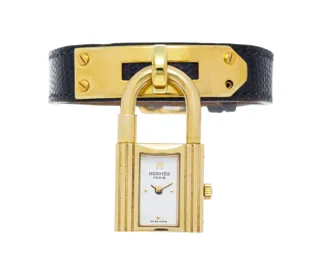 Hermès Kelly KE1.201 Gold-plated White