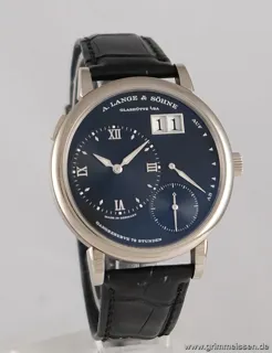 A. Lange Grou00dfe Lange I Weissgold 117.028 White gold Black