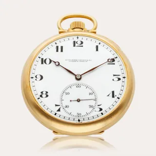 Audemars Piguet 52.5mm 18k yellow gold White