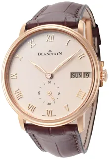 Blancpain Villeret 6652-3642-55B 40mm Rose gold White