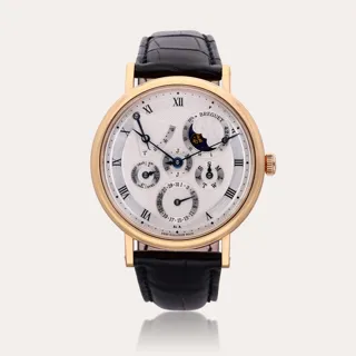 Breguet Classique Perpetual Calendar 5327 40mm 18k rose gold Silver