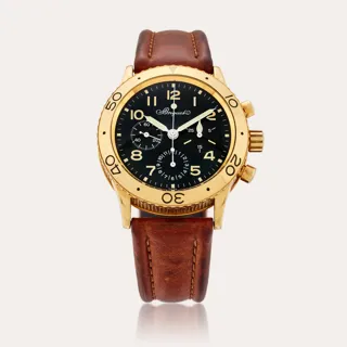 Breguet Type XX Aéronavale 3800BA 39mm 18k yellow gold Black