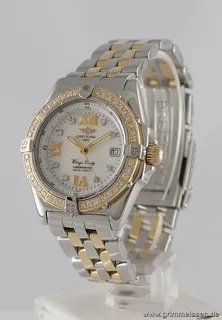 Breitling Wings Lady D67350 Yellow gold and Stainless steel White