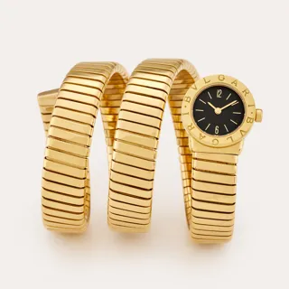 Bulgari Tubogas BB191T 18k yellow gold Black