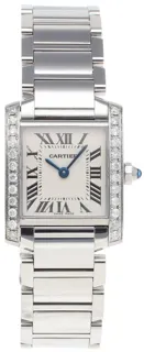 Cartier Custom Tank Francaise 2384 Stainless steel White