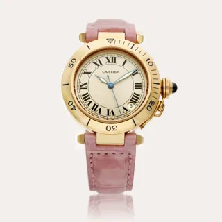 Cartier Pasha 1035 1 18k yellow gold Silver