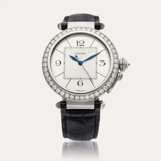 Cartier Pasha 2765 42mm 18k white gold Silver