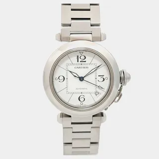 Cartier Pasha C W31074M7 Stainless steel White