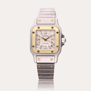 Cartier Santos 2423 35.5mm Stainless steel and 18k yellow gold Silver