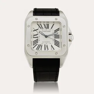 Cartier Santos 2656 51mm Stainless steel Silver