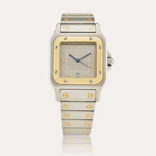 Cartier Santos 41mm Stainless steel and 18k yellow gold