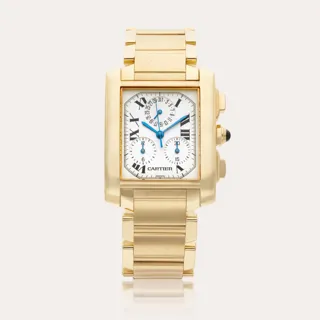 Cartier Tank Américaine 1830 36mm 18k yellow gold Silver