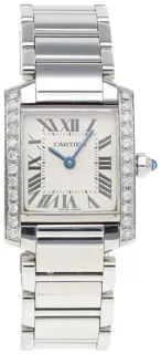 Cartier Tank Française 2384 20mm Stainless steel White