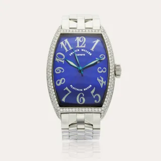 Franck Muller Casablanca 5850 44.5mm Stainless steel Blue