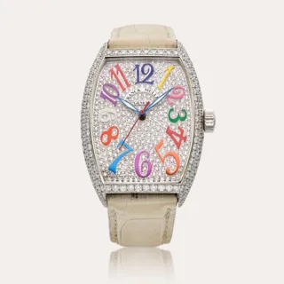 Franck Muller Cintree Curvex 7851 SC D CD White gold and Diamond