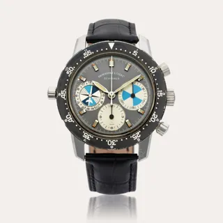 Heuer Seafarer 2446SF Stainless steel Black