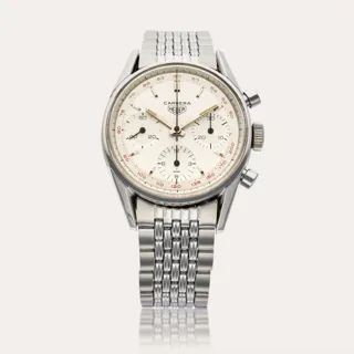 Heuer Carrera 2447t Stainless steel Silver