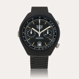 Heuer Carrera 110.571 39mm Stainless steel and PVD Black