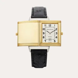 Jaeger-LeCoultre Reverso 140.255.5 38.5mm Stainless steel and 18k yellow gold Silver