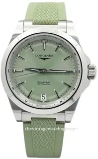 Longines Conquest L3.430.4.02.9 34mm Stainless steel Green